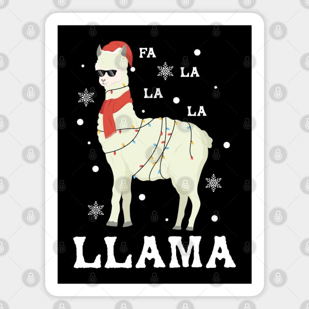 Fa La La La Llama Magnet by Marzuqi che rose